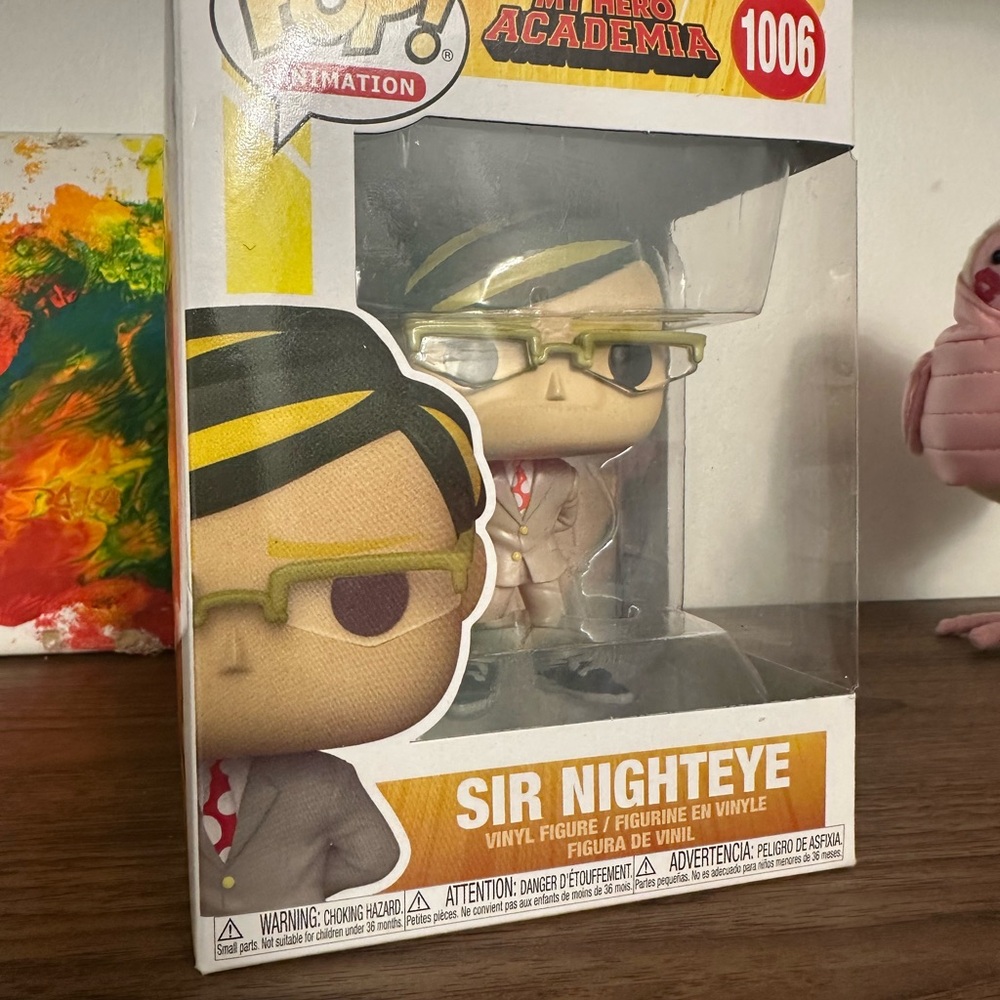 Funko Pop Animation Figure with Black and Yellow Accents